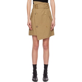 DRAE Brown Trench Miniskirt 231520F090004