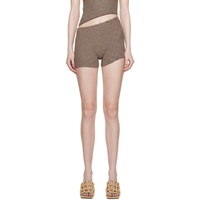 Isa Boulder Brown Parallel Shorts 231541F088010