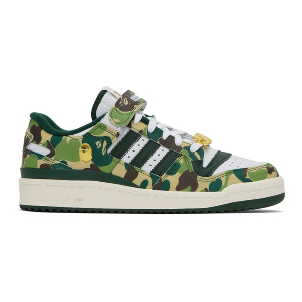 아디다스 베이프 BAPE Green & White adidas 에디트 Edition Forum 84 Sneakers 231546M237018