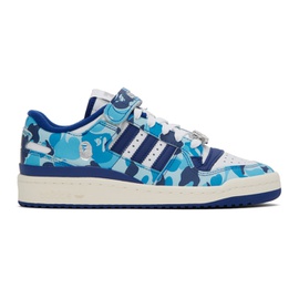 베이프 BAPE Blue & White adidas 에디트 Edition Forum 84 Sneakers 231546M237019