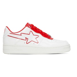 베이프 BAPE White & Red Patent Leather Sneakers 231546M237047