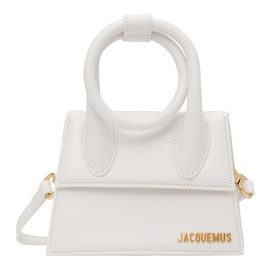 자크뮈스 JACQUEMUS White Le Chiquito Noeud Shoulder Bag 231553F048001