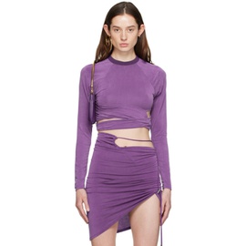 자크뮈스 JACQUEMUS Purple Le T-Shirt Espelho Long Sleeve T-Shirt 231553F110047