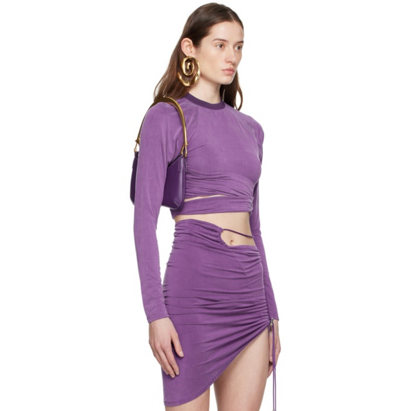  자크뮈스 JACQUEMUS Purple Le T-Shirt Espelho Long Sleeve T-Shirt 231553F110047