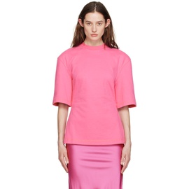 자크뮈스 JACQUEMUS Pink Le T-Shirt Camisa T-Shirt 231553F110056