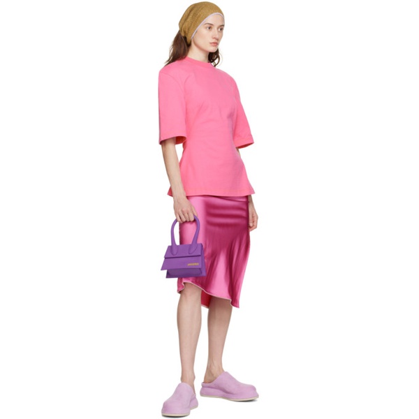  자크뮈스 JACQUEMUS Pink Le T-Shirt Camisa T-Shirt 231553F110056