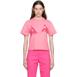 자크뮈스 JACQUEMUS Pink Le T-Shirt Bikini T-Shirt 231553F110073