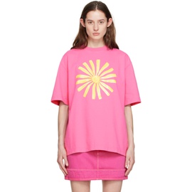 자크뮈스 JACQUEMUS Pink Le T-Shirt Soleil T-Shirt 231553F110082