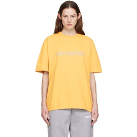 자크뮈스 JACQUEMUS Yellow Le Raphia Le T-Shirt Raphia T-Shirt 231553F110083
