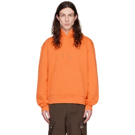 자크뮈스 JACQUEMUS Orange Le Sweatshirt Brode Hoodie 231553M202004