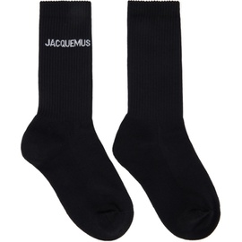 Black Le Papier Les Chaussettes 자크뮈스 Jacquemus Socks 231553M220009