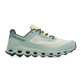 On Green Waterproof Cloudvista Sneakers 231585M237038