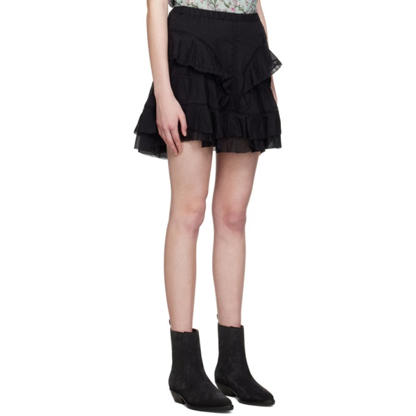 이자벨마랑 이자벨 마랑 에뚜왈 이자벨마랑 Isabel Marant Etoile Black Moano Miniskirt 231599F090005