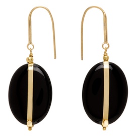이자벨마랑 Isabel Marant Gold & Black Drop Earrings 231600F022016