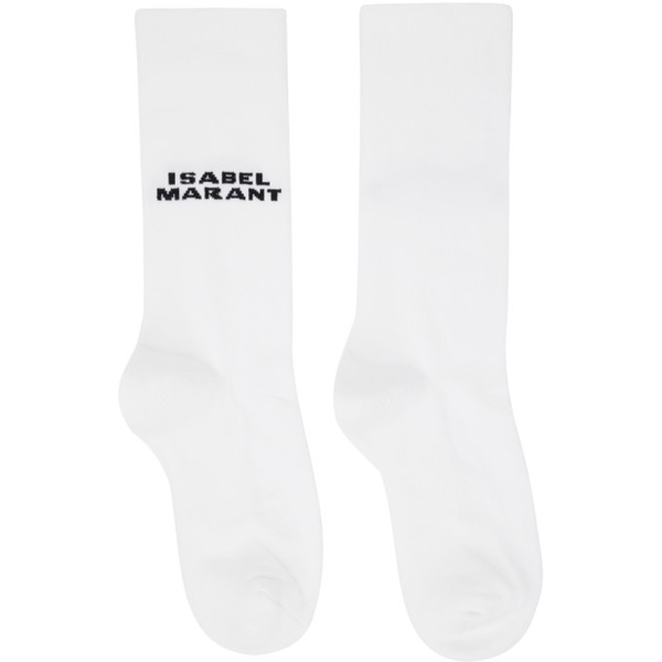 이자벨마랑 이자벨마랑 Isabel Marant White Dawi Socks 231600F076006