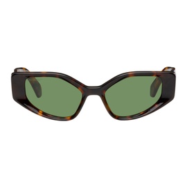 오프화이트 Off-White Tortoiseshell Memphis Sunglasses 231607F005007