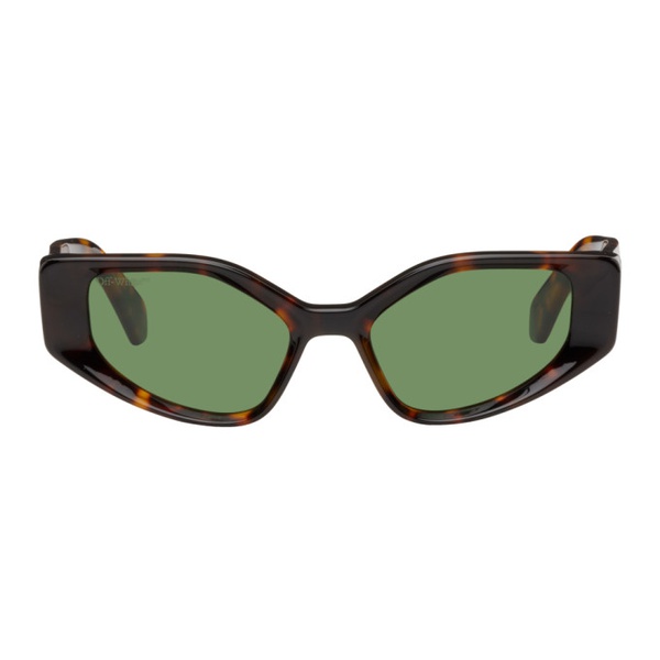  오프화이트 Off-White Tortoiseshell Memphis Sunglasses 231607F005007