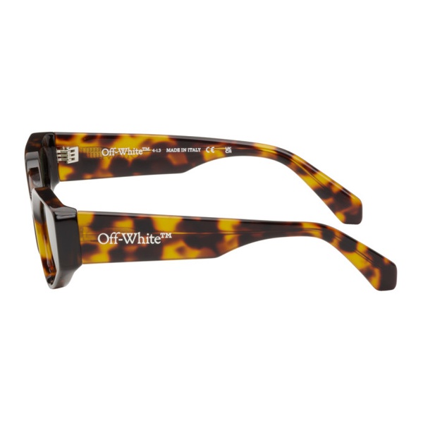  오프화이트 Off-White Tortoiseshell Memphis Sunglasses 231607F005007