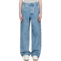 오프화이트 Off-White Blue Tapered Jeans 231607F069020