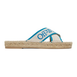 오프화이트 Off-White Blue Bookish Sandals 231607F124002