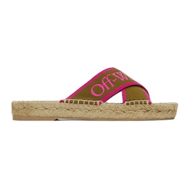 오프화이트 Off-White Pink Bookish Sandals 231607F124003