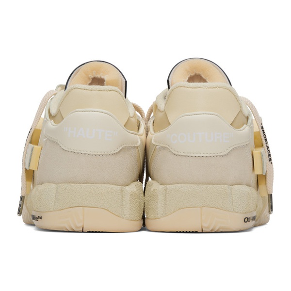  오프화이트 Off-White Beige Puzzle Couture Sneakers 231607F128021