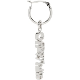오프화이트 Off-White Silver Logo Mono Earring 231607M144002