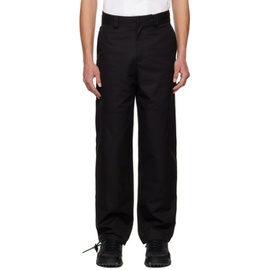 오프화이트 Off-White Black Carpenter Trousers 231607M191000