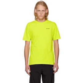 오프화이트 Off-White Yellow Printed T-Shirt 231607M213013