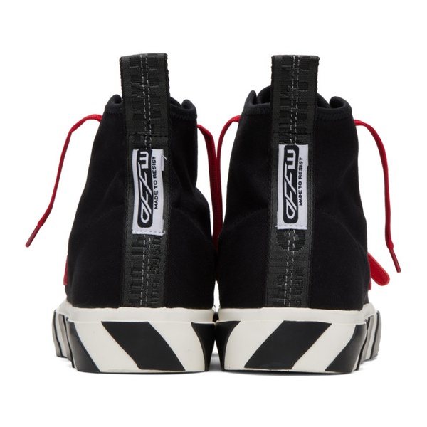  오프화이트 Off-White Black Vulcanized Sneakers 231607M236014