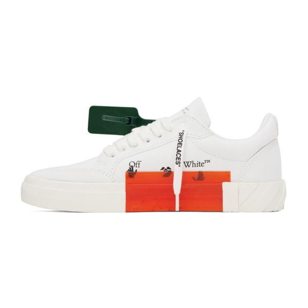  오프화이트 Off-White White Vulcanized Low Sneakers 231607M237005