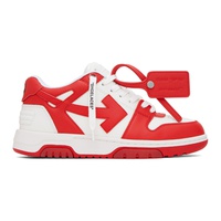 오프화이트 Off-White Red & White Out Of Office Sneakers 231607M237061