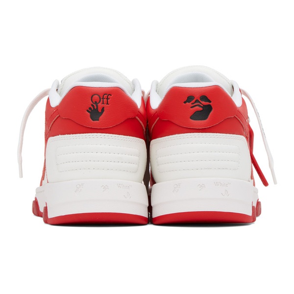  오프화이트 Off-White Red & White Out Of Office Sneakers 231607M237061