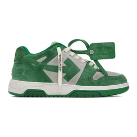 오프화이트 Off-White Green & White Out Of Office Vintage Sneakers 231607M237066