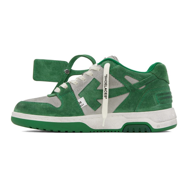  오프화이트 Off-White Green & White Out Of Office Vintage Sneakers 231607M237066