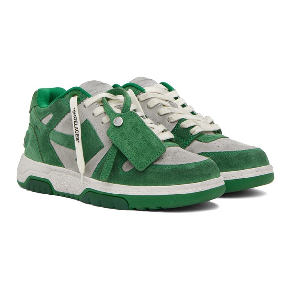  오프화이트 Off-White Green & White Out Of Office Vintage Sneakers 231607M237066