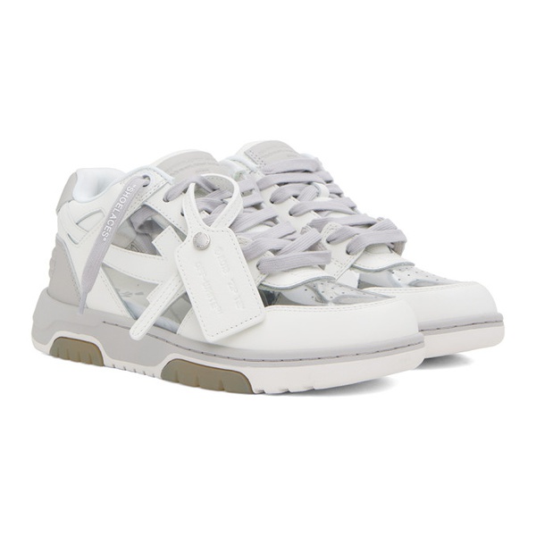  오프화이트 Off-White Gray & White Out Of Office Sneakers 231607M237067