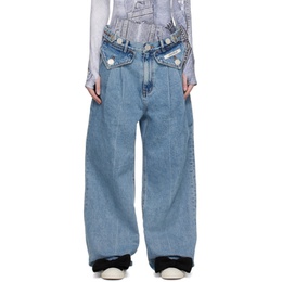 김해김 KIMH?KIM Blue Two-Pocket Jeans 231609F069007