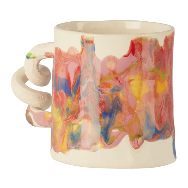  Harlie Brown Studio Multicolor Melted Marble Wiggle Mug 231610M804016