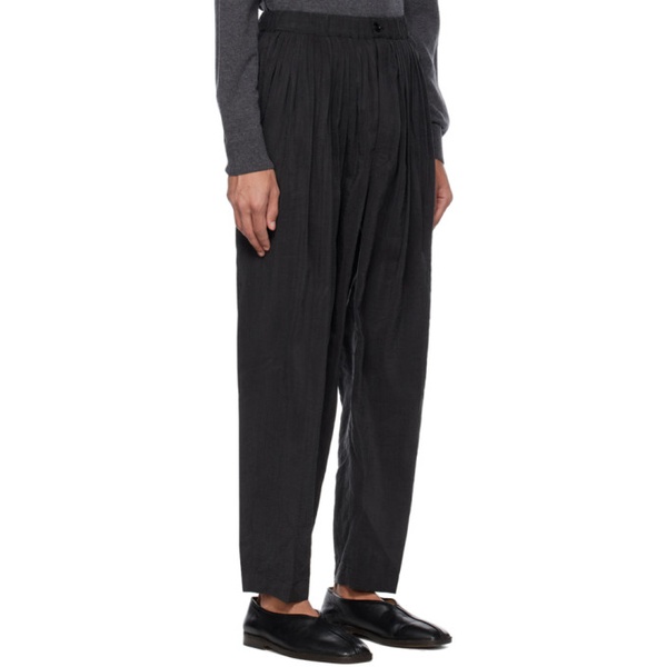  르메르 LEMAIRE Gray Pleated Trousers 231646M191018