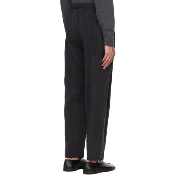  르메르 LEMAIRE Gray Pleated Trousers 231646M191018