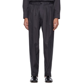 르메르 LEMAIRE Gray Pleated Relaxed Trousers 231646M191019