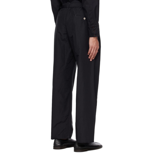  르메르 LEMAIRE Black Belted Easy Trousers 231646M191031