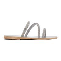 Ancient Greek Sandals Silver Polytimi Diamante 231674F124054