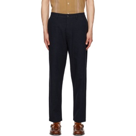 Universal Works Navy Tapered Trousers 231674M191010
