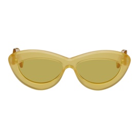 로에베 Loewe Yellow Cat-Eye Sunglasses 231677F005035