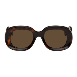 로에베 Loewe Tortoiseshell Oval Sunglasses 231677F005060