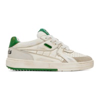 팜엔젤스 Palm Angels 오프화이트 Off-White & Green University Sneakers 231695F128005