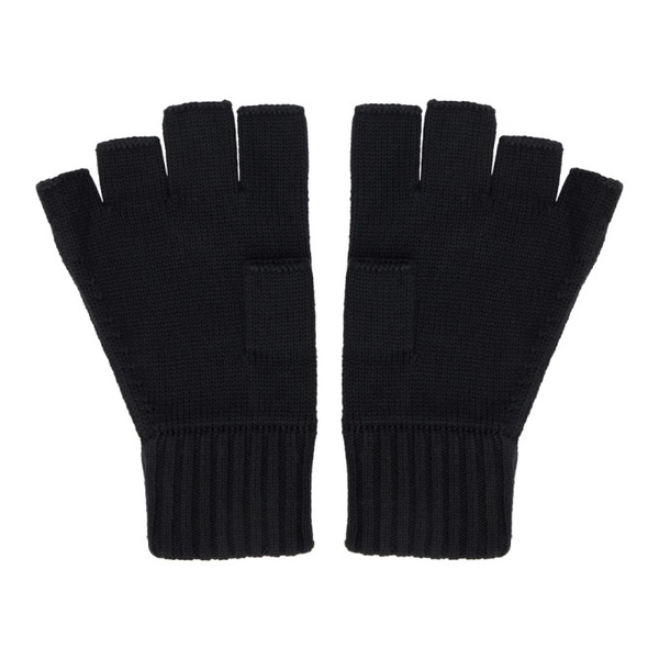  Fred Perry Black Fingerless Gloves 231719M135000