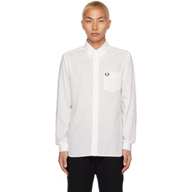 Fred Perry White M4695 Shirt 231719M192003